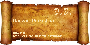 Darvas Dorottya névjegykártya